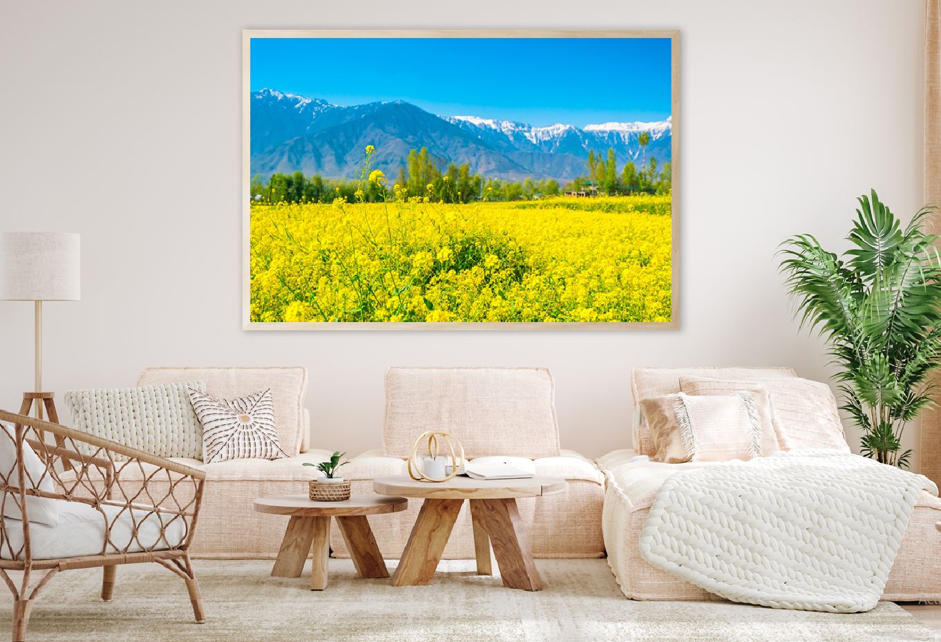 Yellow Mustard Field Photograph Home Decor Premium Quality Poster Print Choose Your Sizes