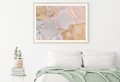 Pink & Blue Abstract Design Home Decor Premium Quality Poster Print Choose Your Sizes