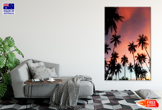 Palm Trees & Sunset Scenery View Print 100% Australian Made