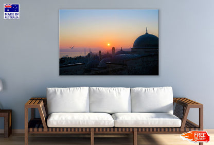 Suleymaniye Mosque Istanbul Sunset Photograph Print 100% Australian Made