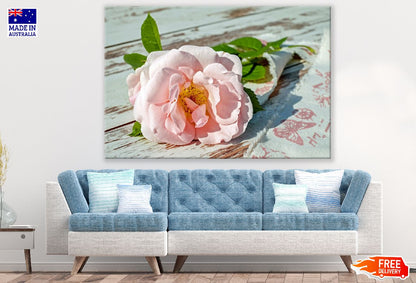Rose Flower on Table Photograph Print 100% Australian Made