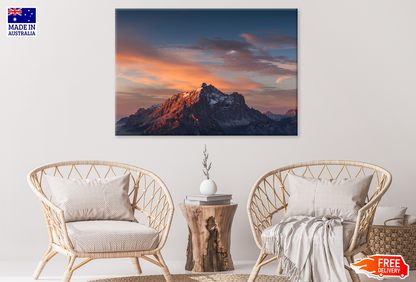 Mountain & Sunset Sky View Print 100% Australian Made