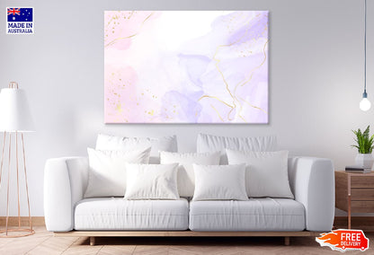 Pink Purple & Gold Abstract Design Print 100% Australian Made