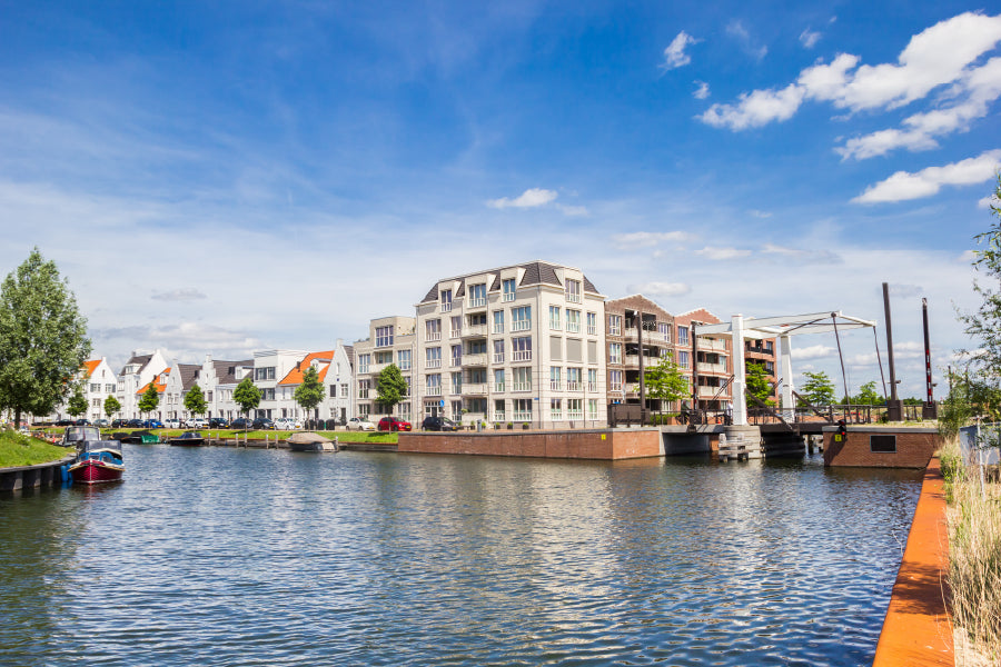 Apartment Building Harderwijk View Photograph Print 100% Australian Made