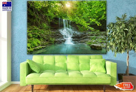 Stunning Waterfall in Forest Photograph Print 100% Australian Made
