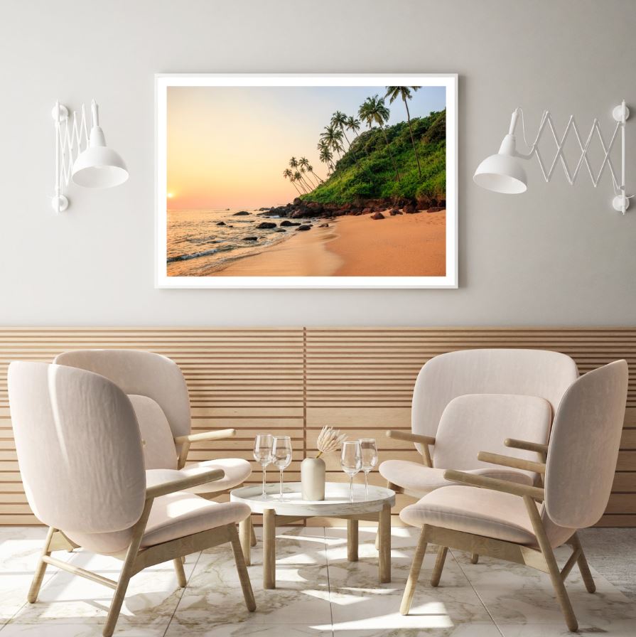 Sunset Sea Scenery Photograph Home Decor Premium Quality Poster Print Choose Your Sizes