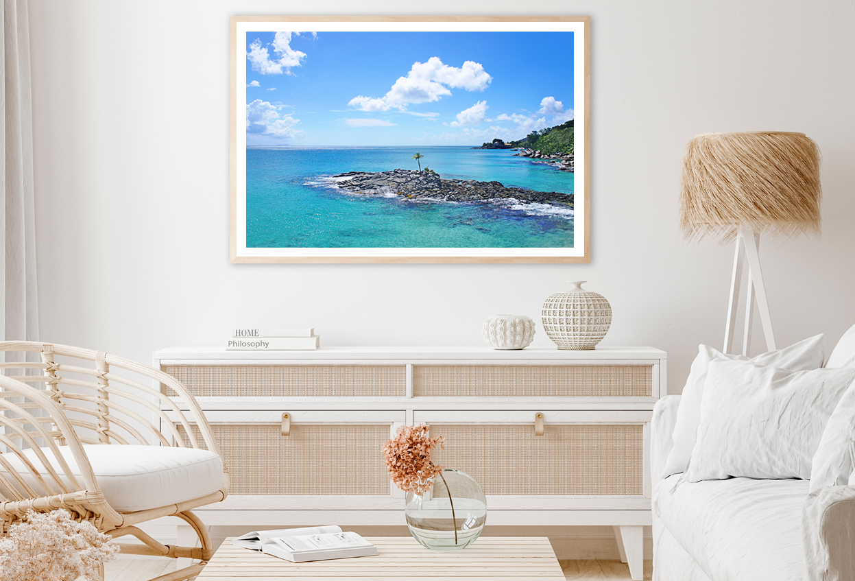 Rock Mountain & Cloudy Sky View Photograph Home Decor Premium Quality Poster Print Choose Your Sizes