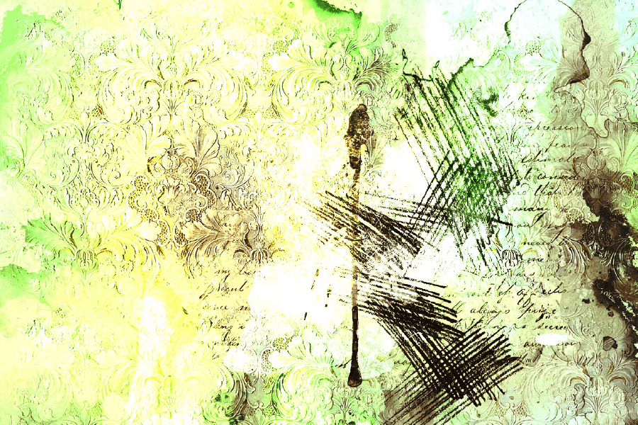 Green Abstract Design Print 100% Australian Made