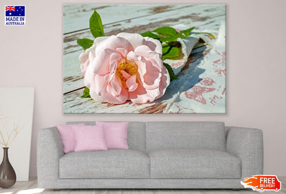 Rose Flower on Table Photograph Print 100% Australian Made