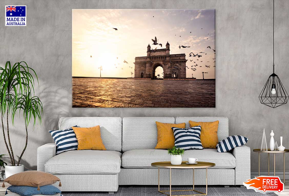 Gateway of India Sunset Scenery Photograph Print 100% Australian Made