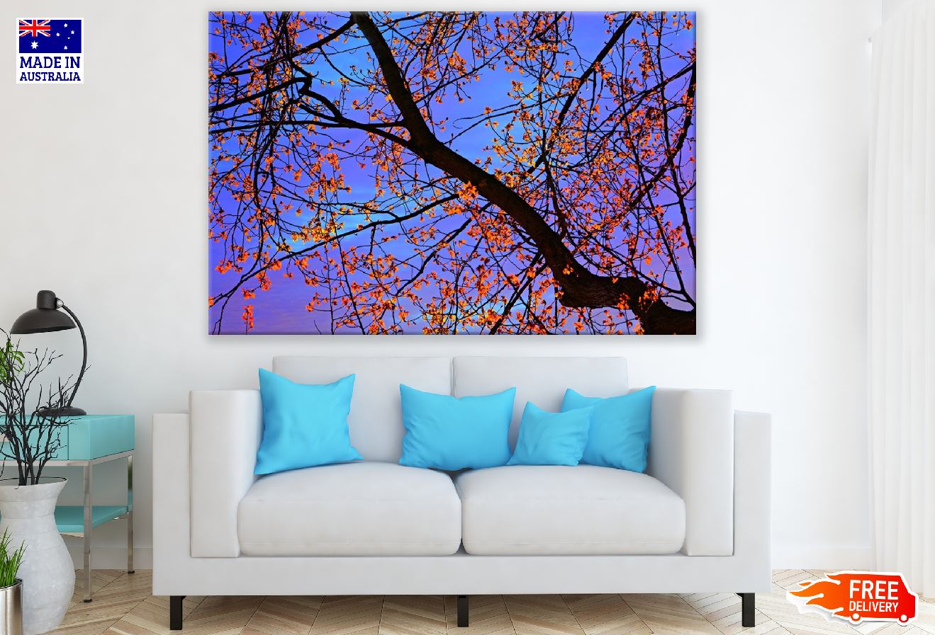 Branch Leaf Foliage View From Below Print 100% Australian Made