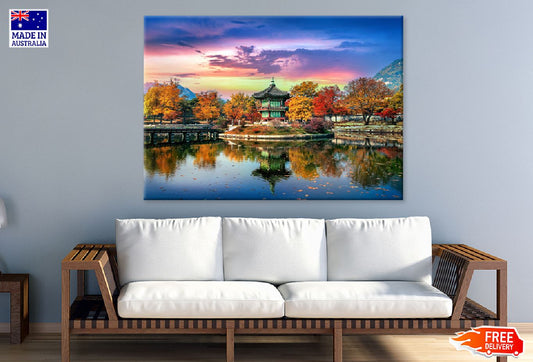 Autumn Trees in Gyeongbokgung Palace South Korea Print 100% Australian Made