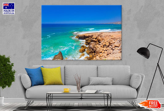 Beach near Paphos View Photograph Cyprus Print 100% Australian Made