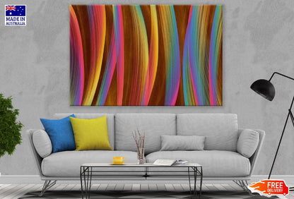 Colorful Abstract Lines Design Print 100% Australian Made