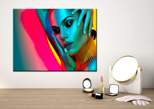 Colorful girl Art Stunning Print 100% Australian Made