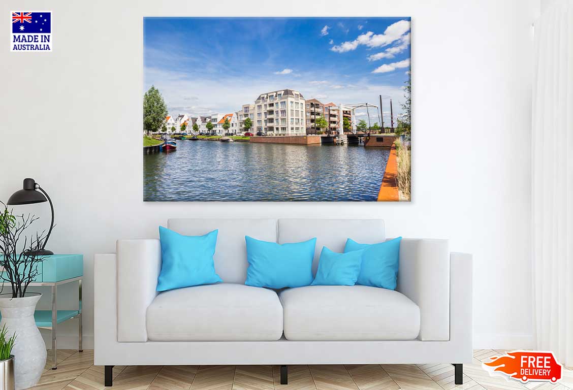 Apartment Building Harderwijk View Photograph Print 100% Australian Made