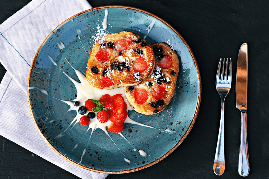 Fruit Pancakes With Cheese Print 100% Australian Made