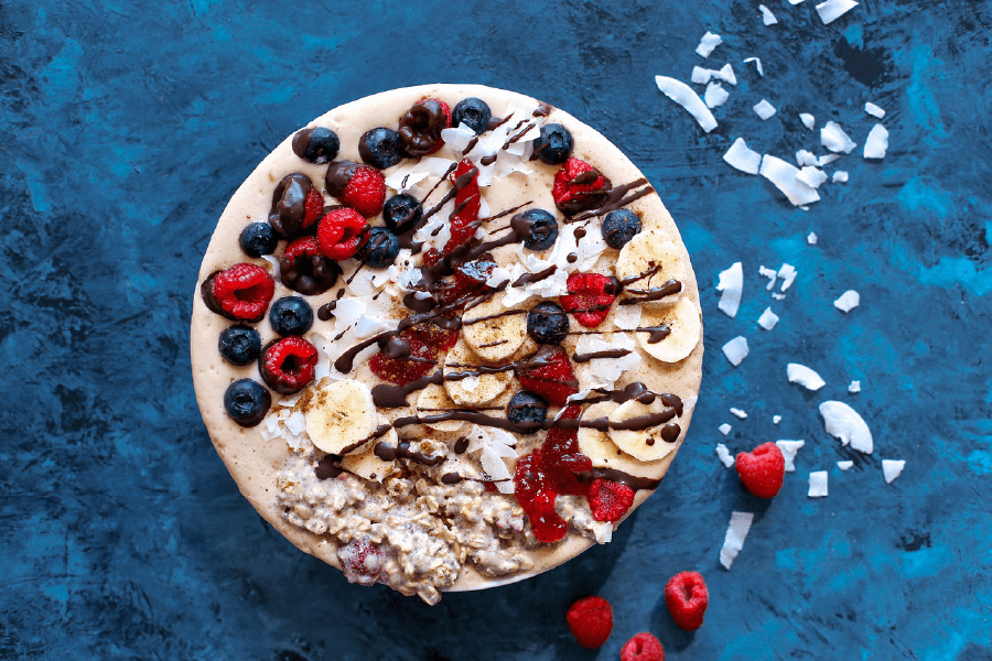 Oatmeal With Blueberries And Currants Print 100% Australian Made