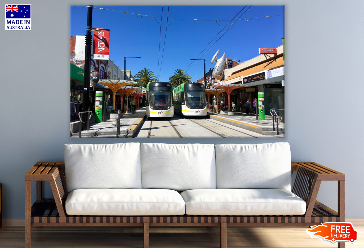 City Tram Cars & Rails Photograph Print 100% Australian Made