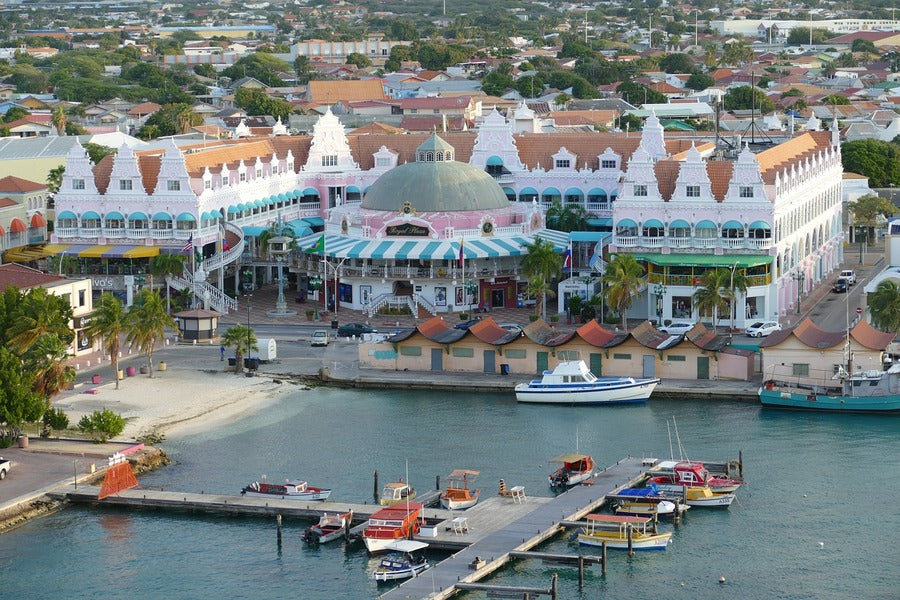 Aruba Island country Aerial View Photograph Print 100% Australian Made