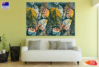 Hawaiian Flowers Vector Art Design Print 100% Australian Made