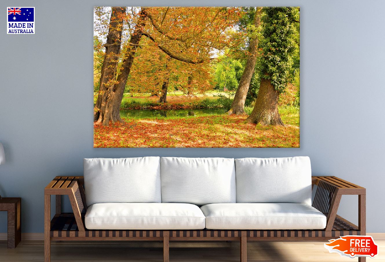 Autumn Trees Park Photograph Print 100% Australian Made