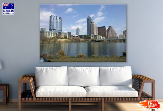 Colorado River in Austin City, Texas, USA Print 100% Australian Made