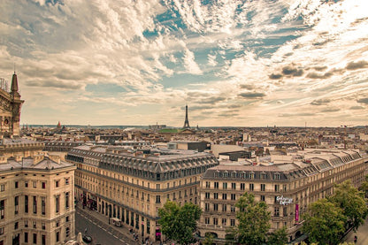 Arc De Triomphe Eiffel Tower View Photograph Print 100% Australian Made