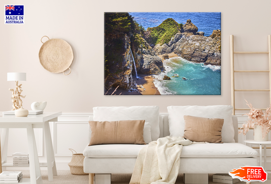 Rock On Sea & Mountain View Print 100% Australian Made