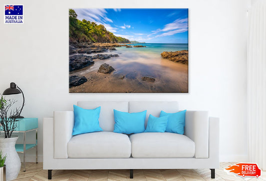 Waves on Rocks View in Playa Ocotal Print 100% Australian Made