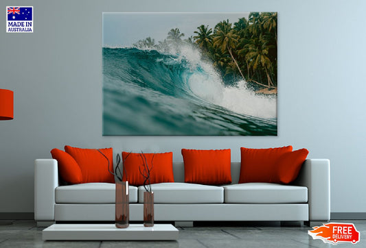 Huge Sea Wave in Mentawai Islands Photograph Print 100% Australian Made