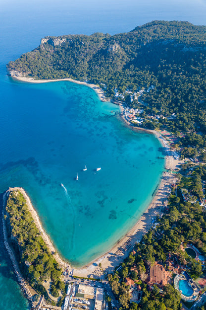 Moonlight Beach in Kemer Aerial View Photograph Home Decor Premium Quality Poster Print Choose Your Sizes