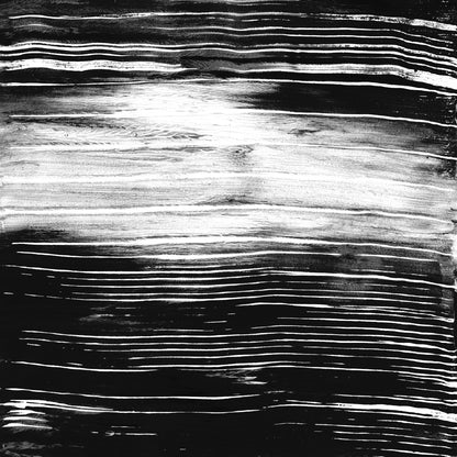 Square Canvas Abstract Vertical B&W Painting High Quality Print 100% Australian Made