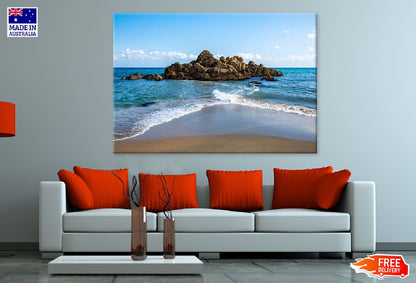 Sol Beach Waves on Rocks View Photograph Print 100% Australian Made