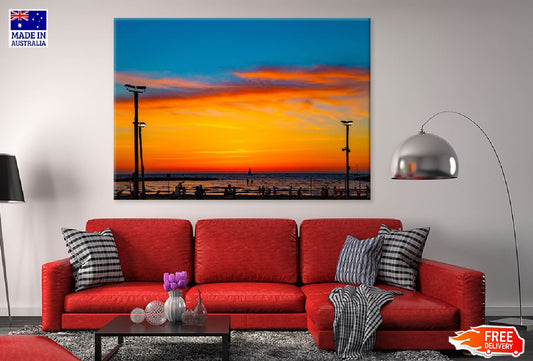 Mediterranean Sea Sunset View Photograph Print 100% Australian Made