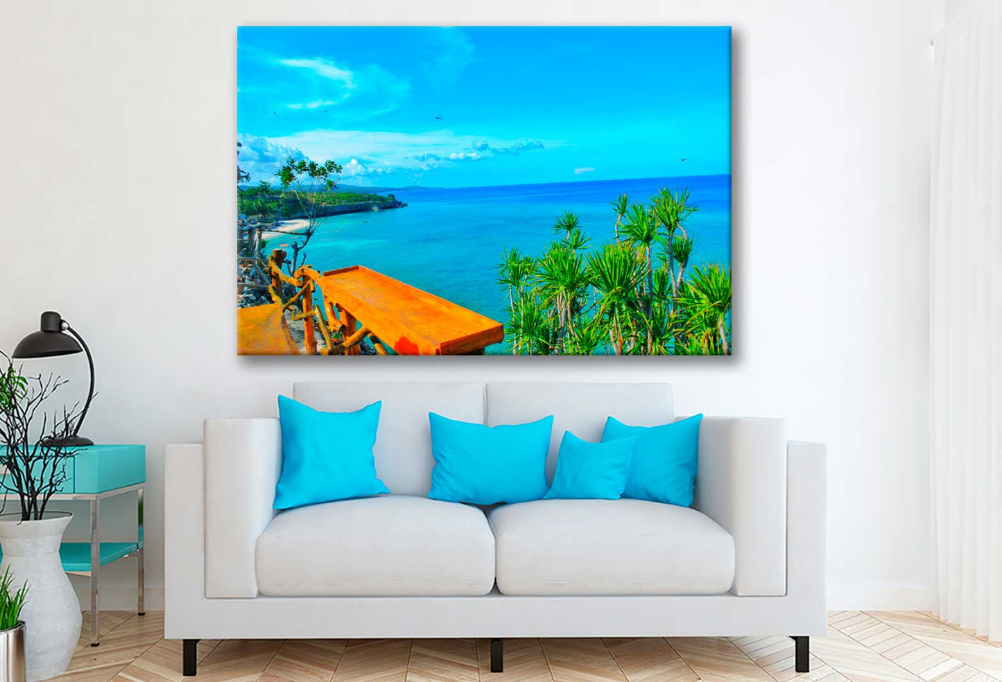 Bella Home Beach View in Bulukumba Indonesia Print Canvas Ready to hang