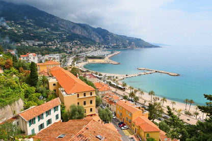 Bella Home Menton Town & French Riviera View Print Canvas Ready to hang