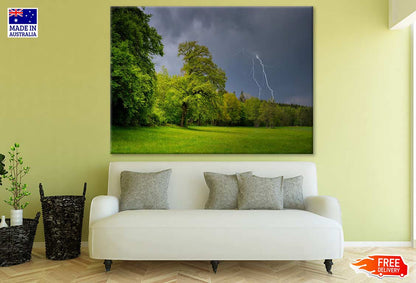 Forest & Lightning Photograph Print 100% Australian Made