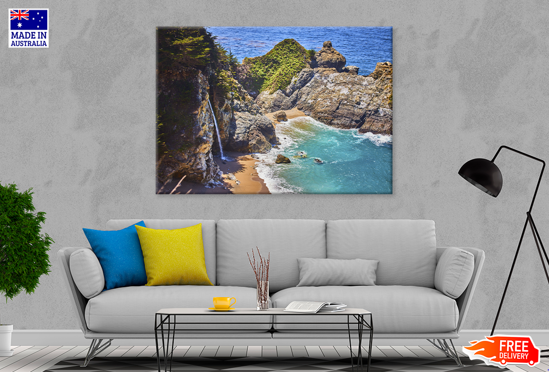Rock On Sea & Mountain View Print 100% Australian Made