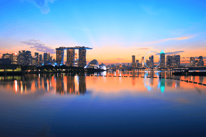 Singapore Skyline Cityscape Print 100% Australian Made