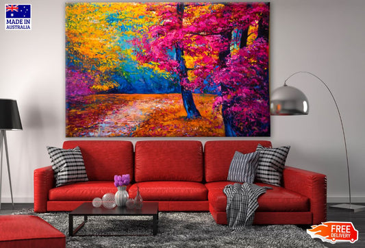 Colorful Forest Painting Print 100% Australian Made