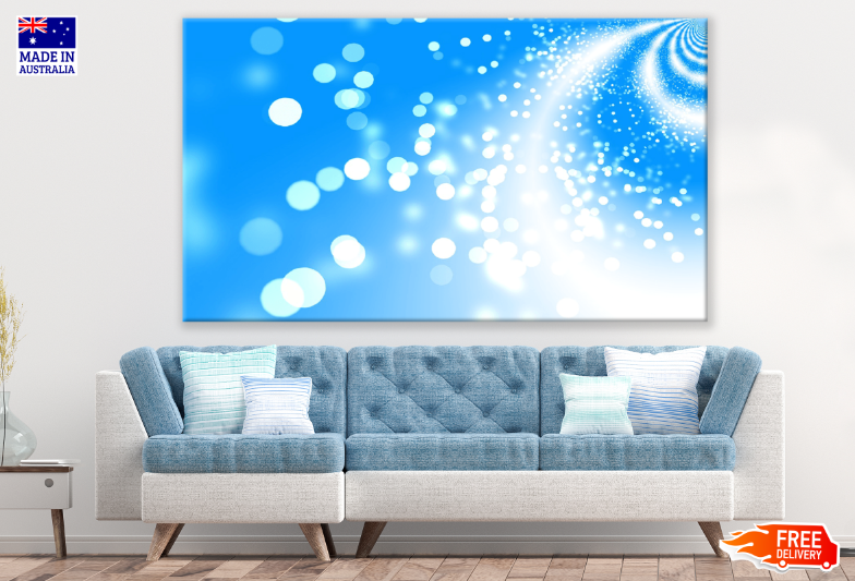 Blue Abstract Design Print 100% Australian Made