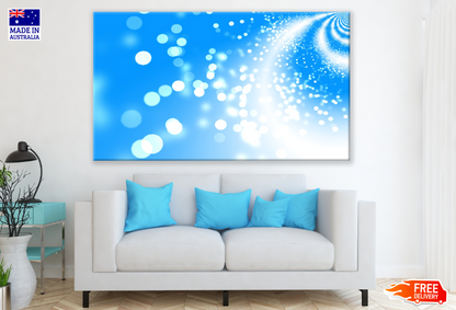 Blue Abstract Design Print 100% Australian Made