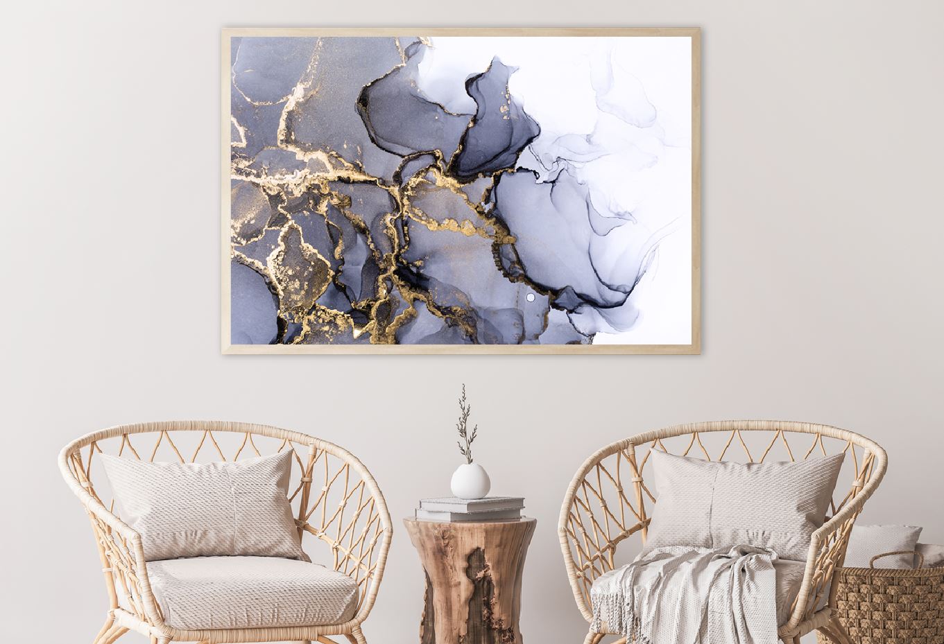 Black & Gold Lines Abstract Design Home Decor Premium Quality Poster Print Choose Your Sizes