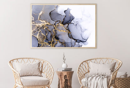 Black & Gold Lines Abstract Design Home Decor Premium Quality Poster Print Choose Your Sizes