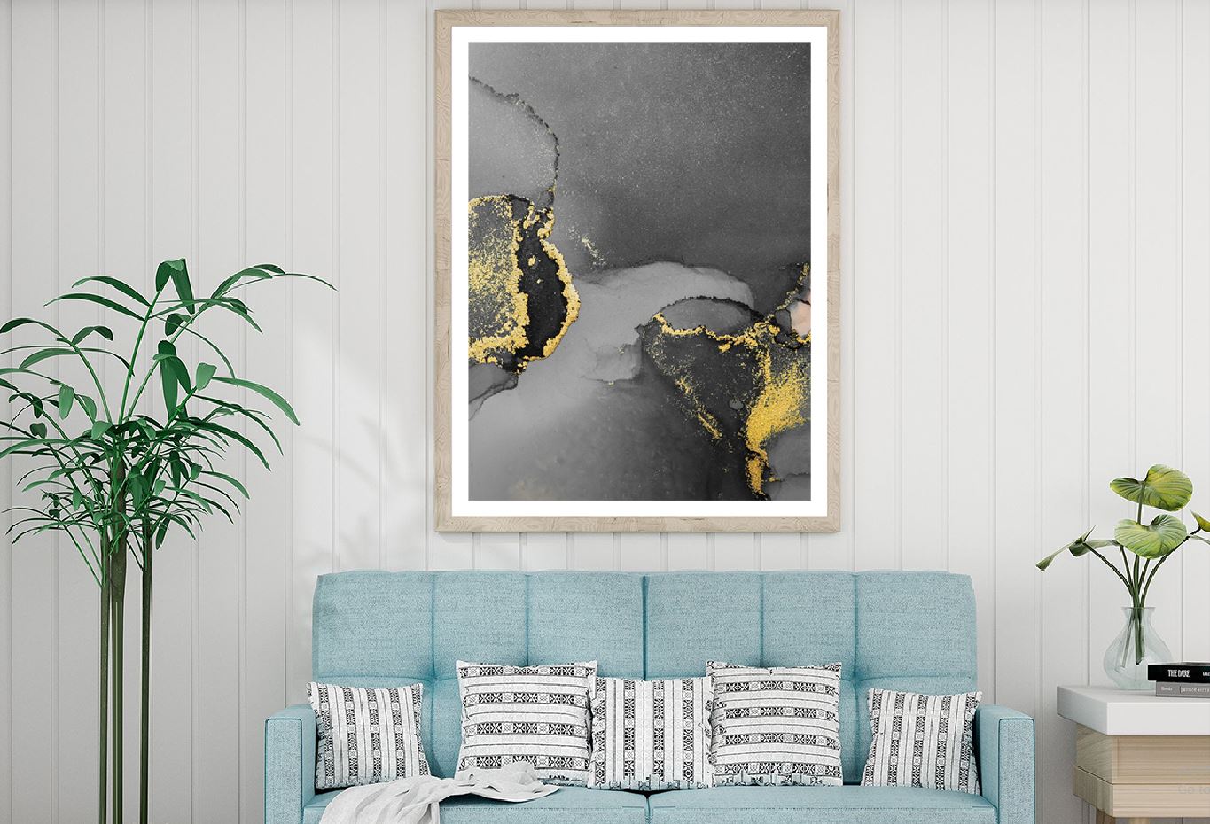 Dark Gold & Black Abstract Design Home Decor Premium Quality Poster Print Choose Your Sizes