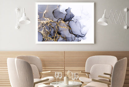 Black & Gold Lines Abstract Design Home Decor Premium Quality Poster Print Choose Your Sizes