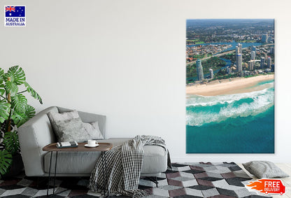 Tel Aviv Skyline Aerial View Photograph Print 100% Australian Made