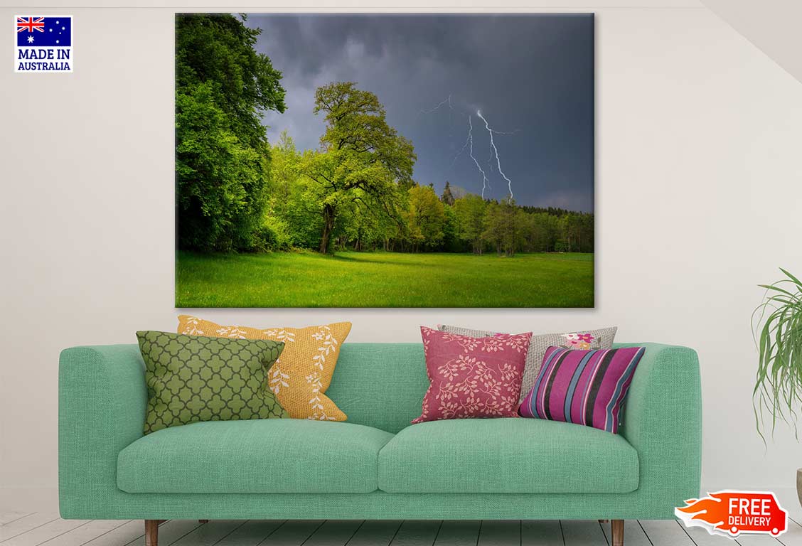 Forest & Lightning Photograph Print 100% Australian Made