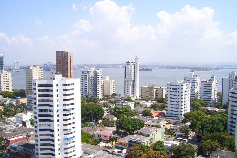 Cartagena Colombia Caribbean Aerial View Photograph Print 100% Australian Made